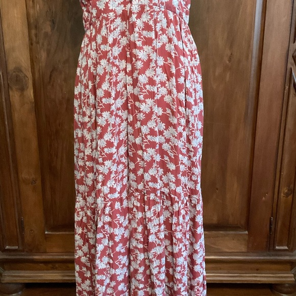 NWT! NATURAL LIFE Red and White Floral Maxi Dress - Picture 8 of 16
